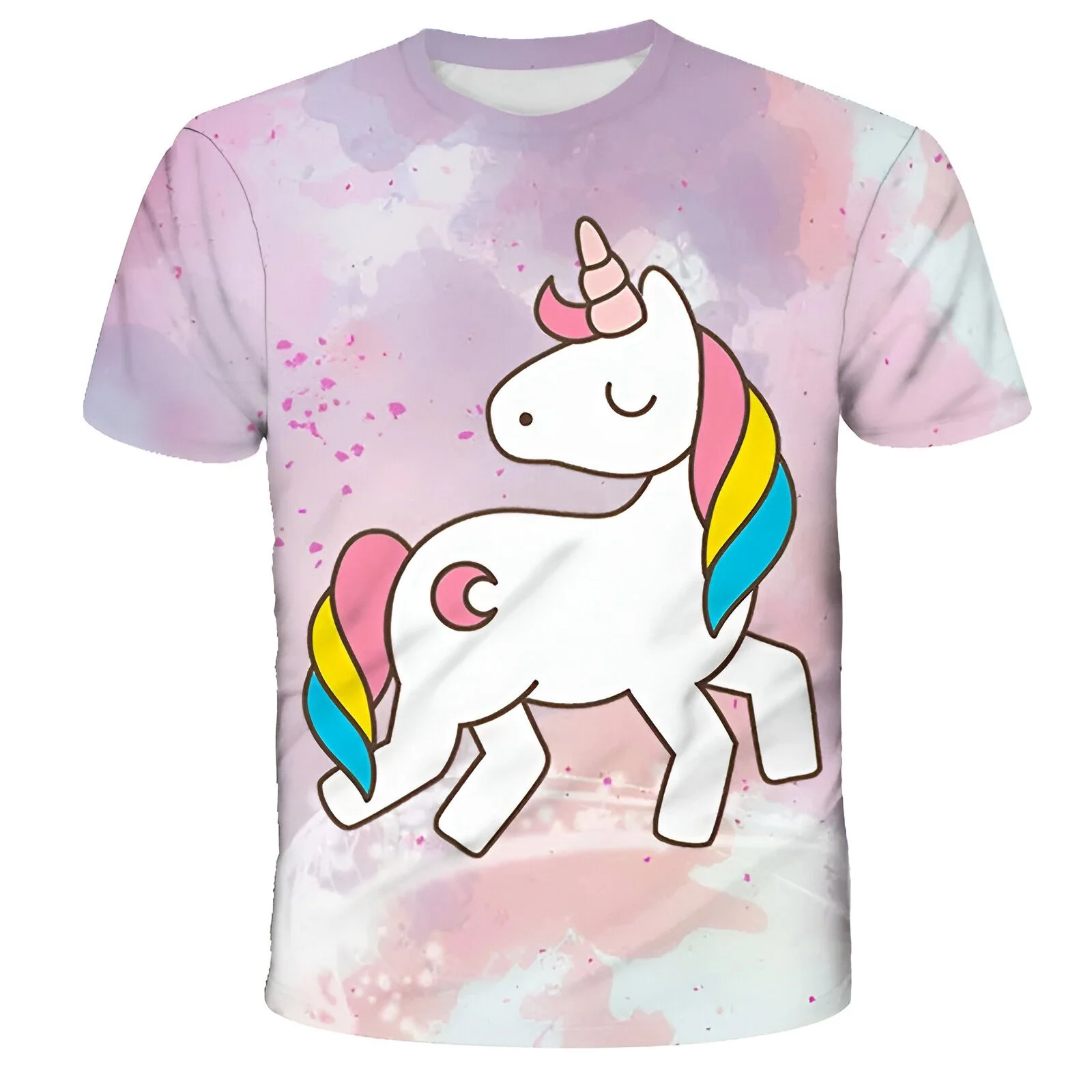 T-Shirt Licorne Fille Couleur