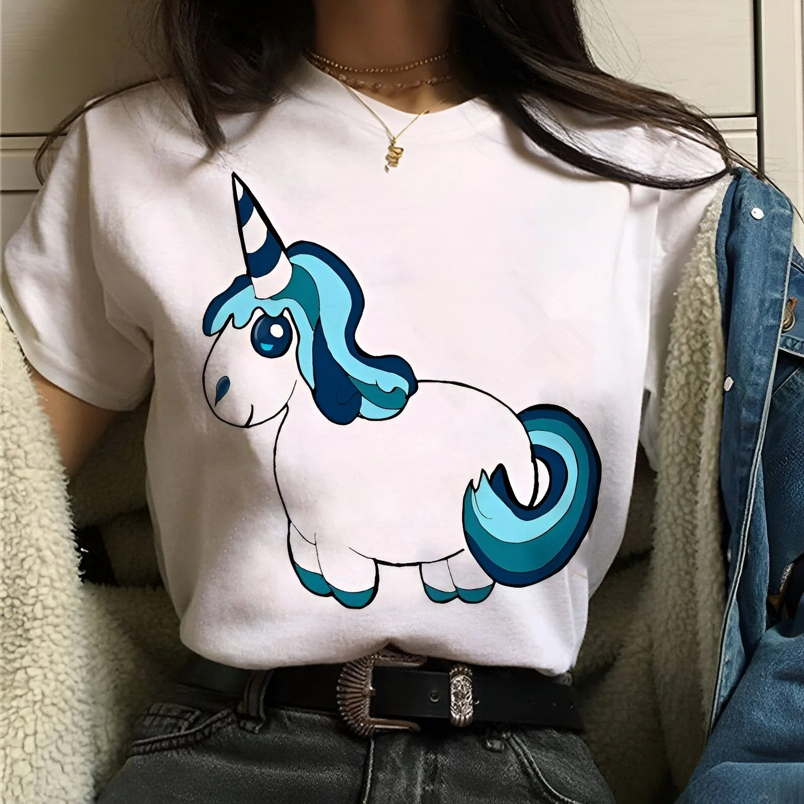 T-Shirt Licorne Mouton Kawaii